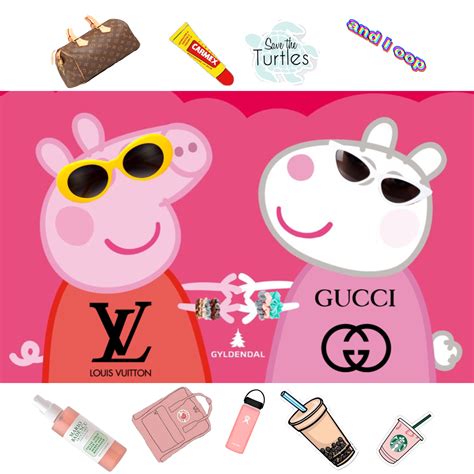 peppa pig x gucci|peppa pig richard rabbit.